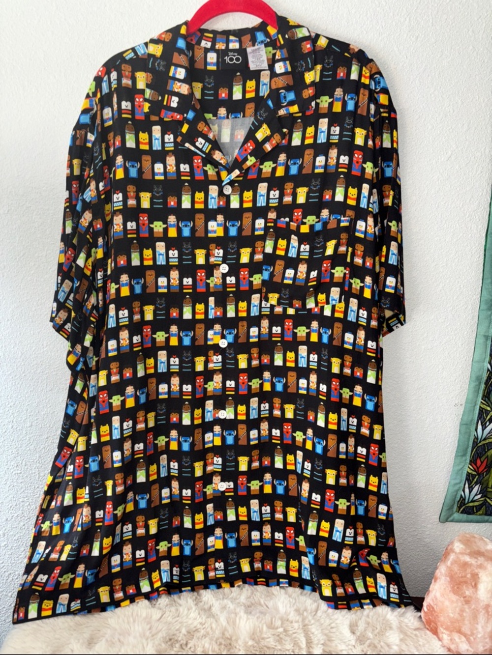 Disney100 Unified Characters Woven Shirt for Men Size XXL